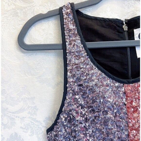 One Teaspoon Sequin Racerback Mini Dress In Bronze/Silver Size XXS NWT Scarface - Picture 3 of 11